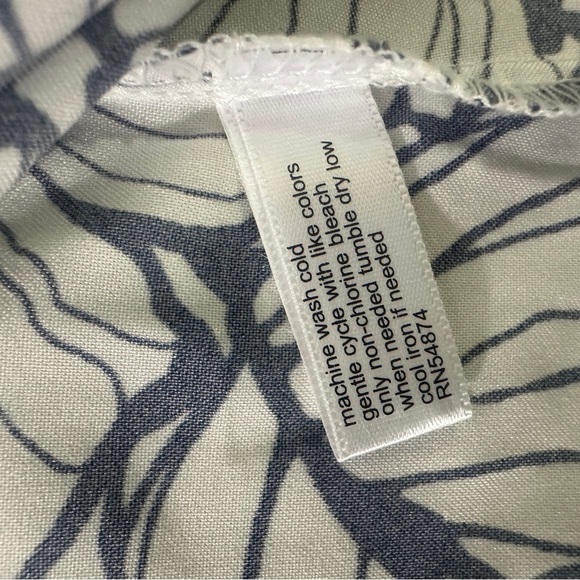 The Limited Floral Camisole Top High Low Blue White Large - Picture 8 of 9